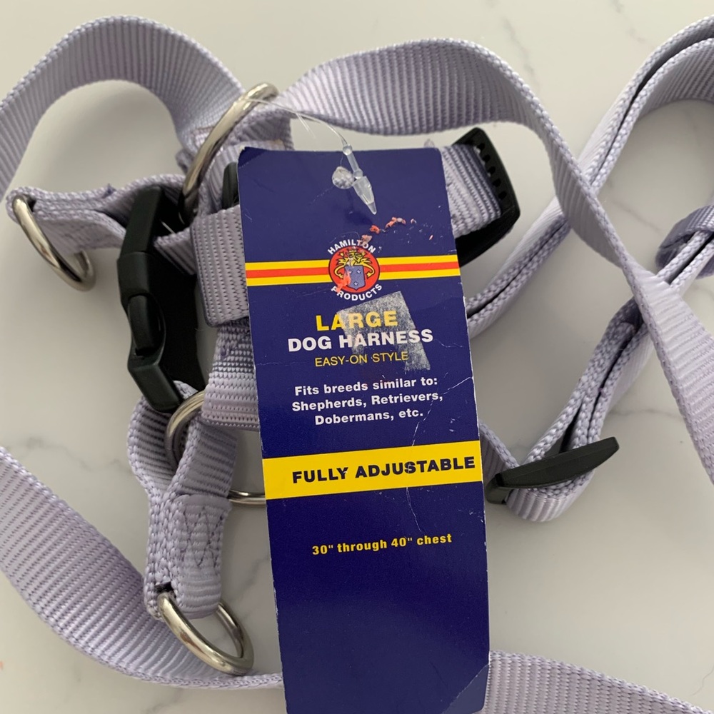 Hamilton PRODUCTS LARGE DOG HARNESS EASY-ON STYLE NWT